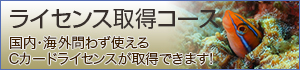 ライセンス取得コース 国内海外問わず使えるCカードライセンスが取得できます！